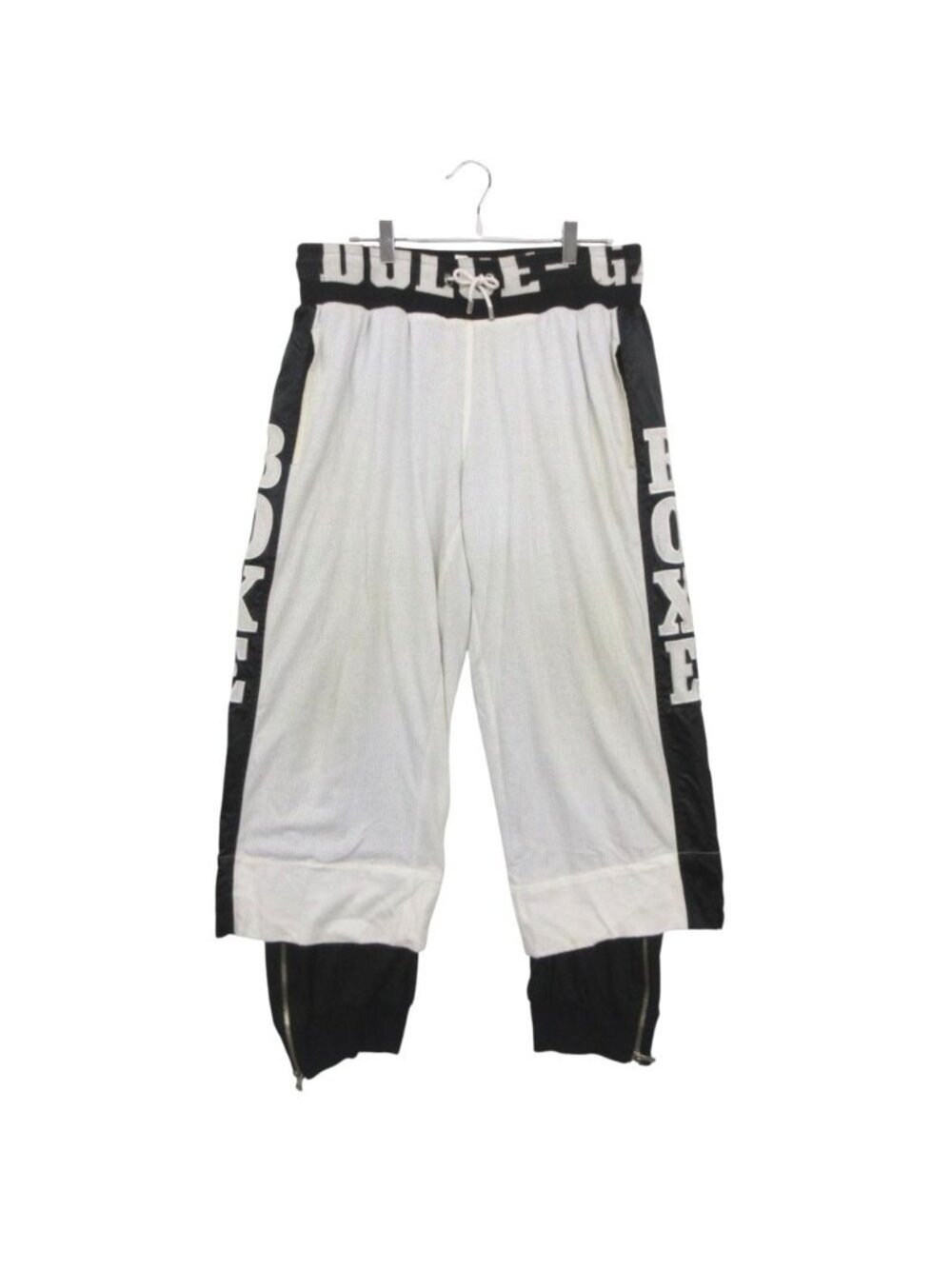 Dolce & Gabbana Pants Y2k Boxing Mesh Track White
